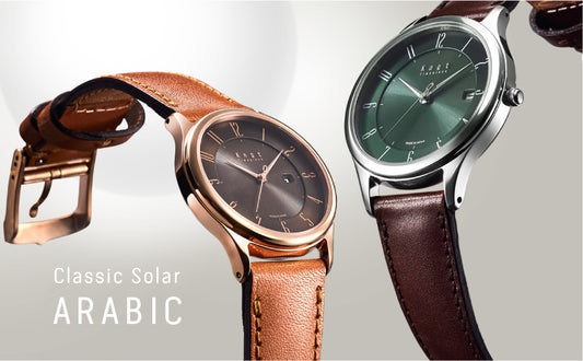 【NEW】An elegant, Classic Solar model with easy-to-read Arabic numerals